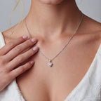 Heart of Light Moissanite Necklace by OROPA
