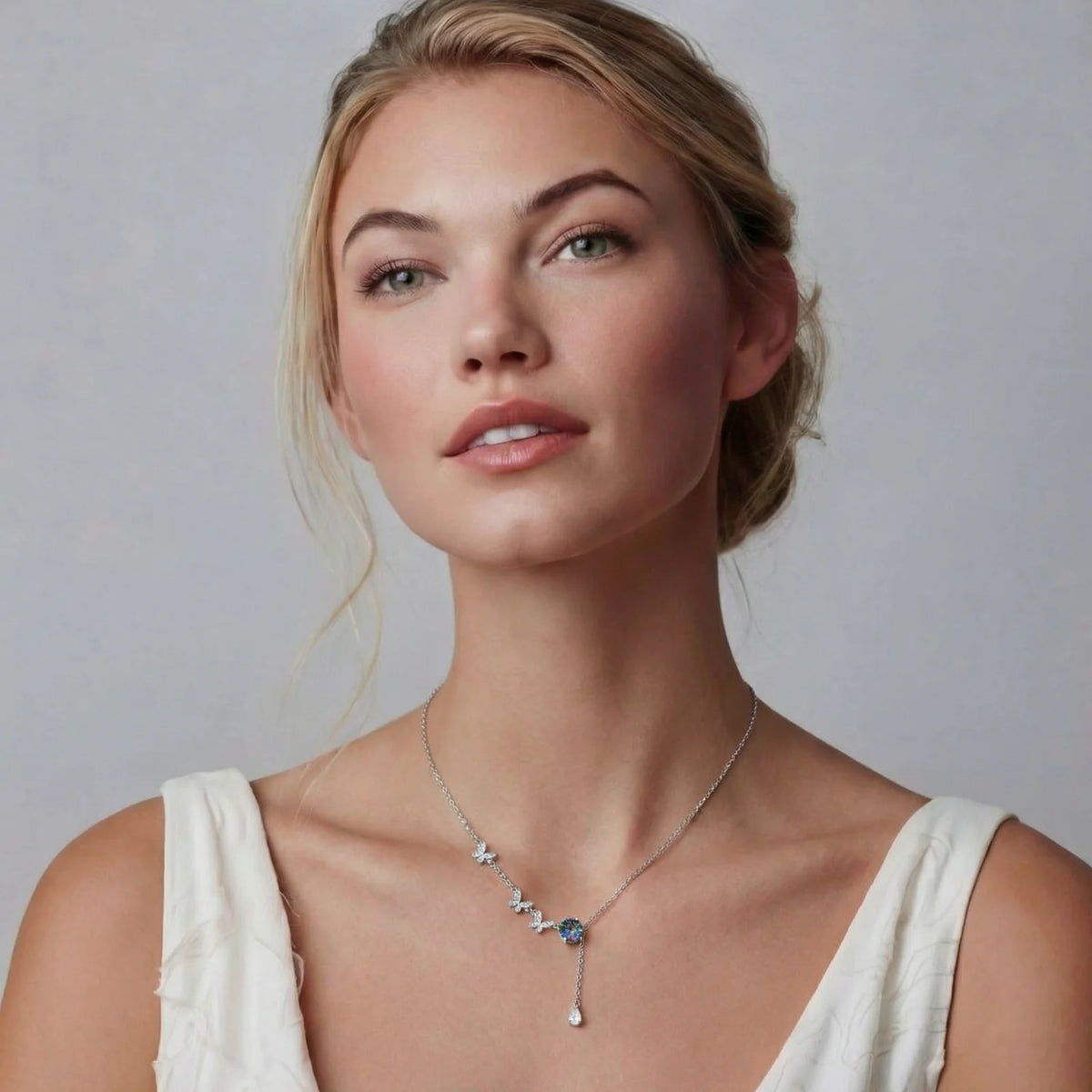 Butterfly Dreams Moissanite Necklace by OROPA
