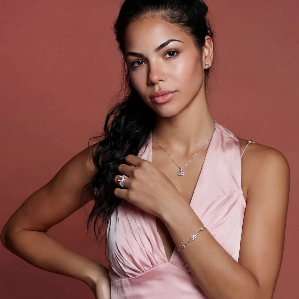 Blush Dreams Moissanite Set by OROPA