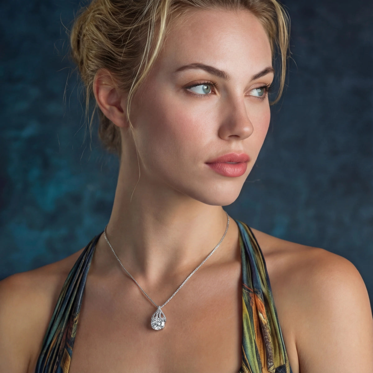 Teardrop Brilliance Necklace by OROPA