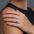 Stellar Halo Moissanite Ring by OROPA