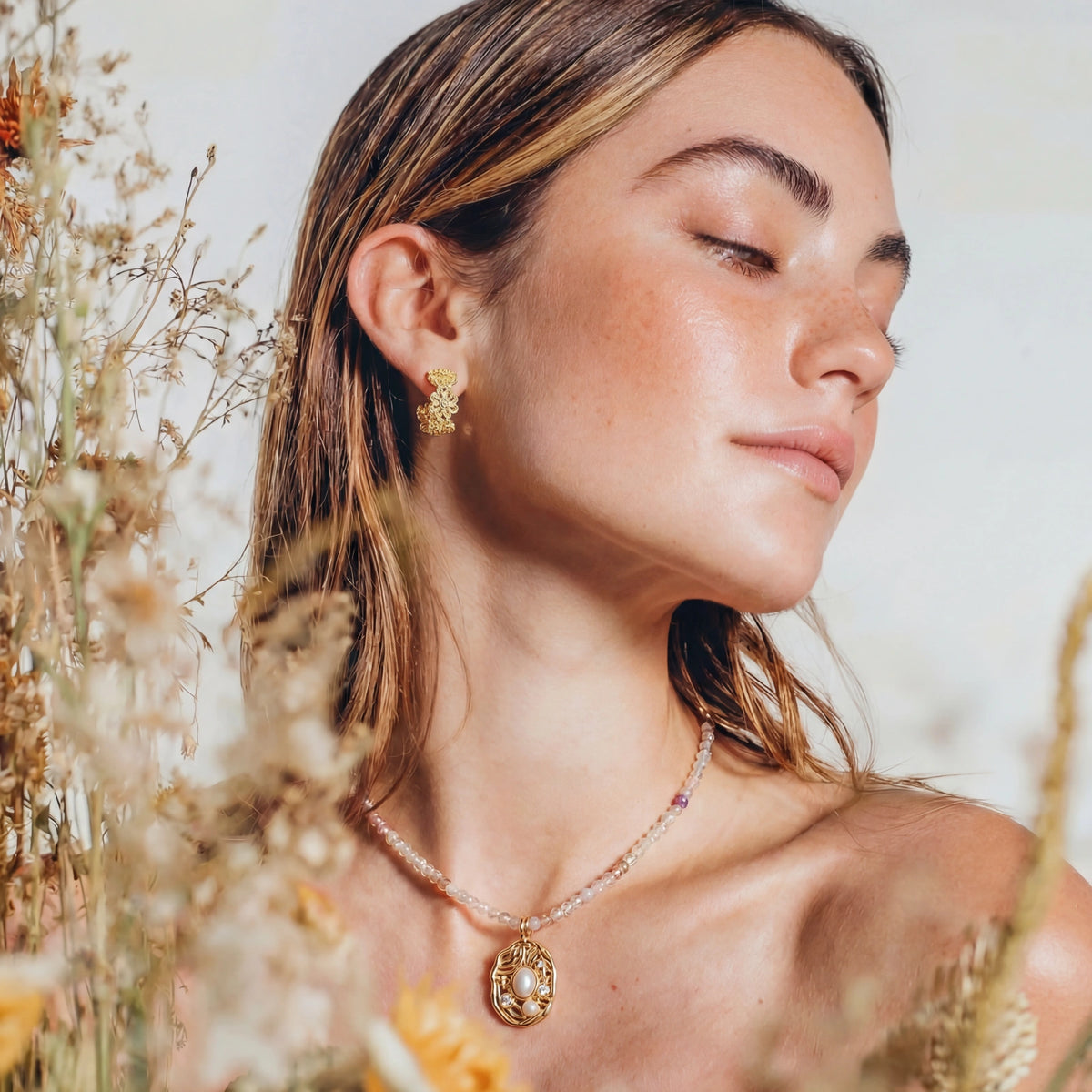 Bloom Filigree Hoops by OROPA
