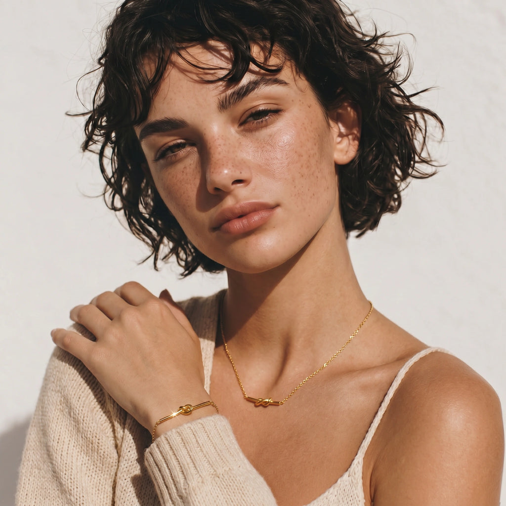 Twisted Knot Bar Bracelet by OROPA