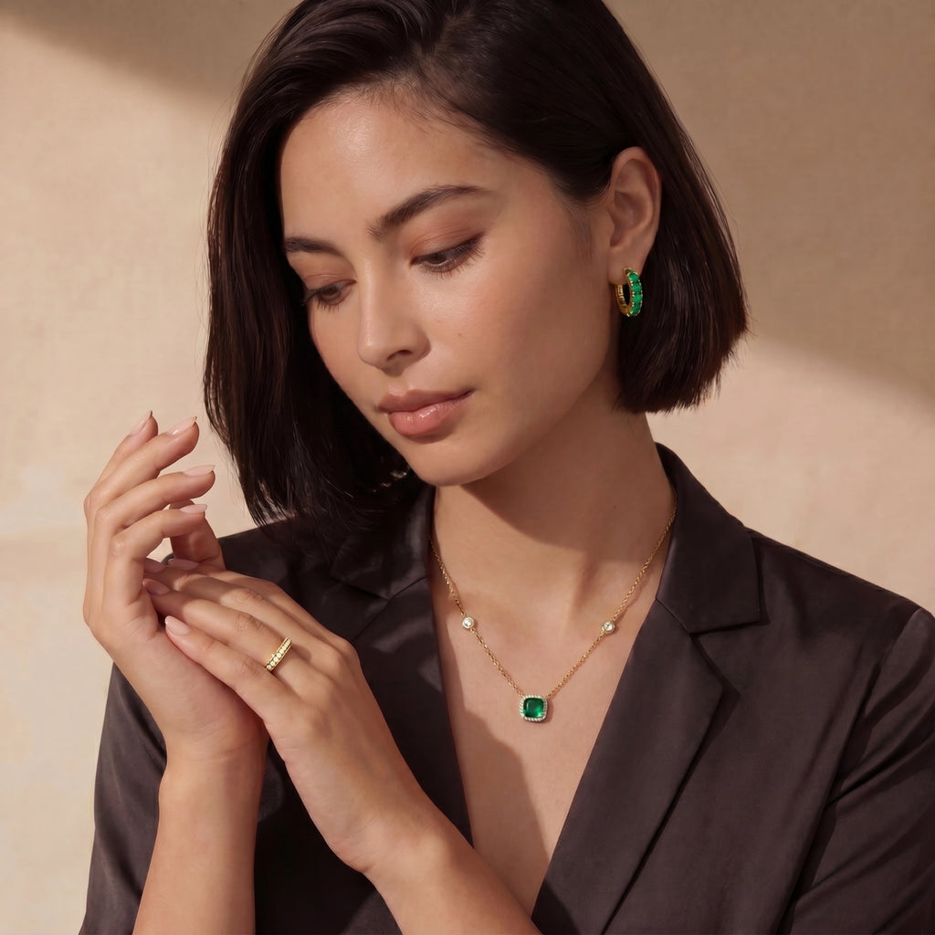 Emerald Dreams Necklace by OROPA