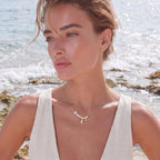 Pearl Bow Dreams Necklace by OROPA